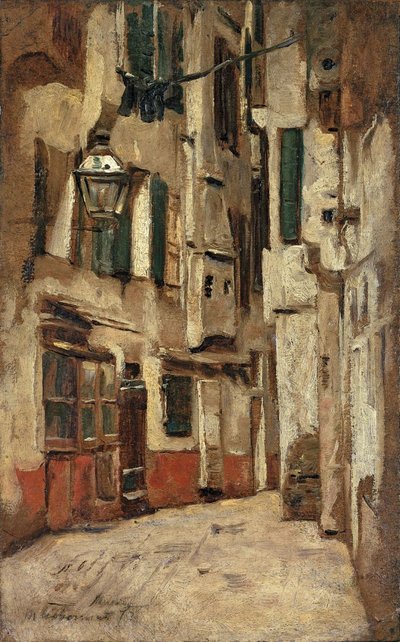 Vicolo veneziano a destra da Max Liebermann